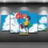 Classic 02 - Anime 5 Panel Canvas Art Wall Decor
