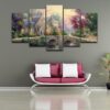Classic 03 - Nature 5 Panel Canvas Art Wall Decor