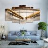 Classic Drum Sticks - Music 5 Panel Canvas Art Wall Decor