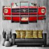 Classic Ford Mustang - Automative 5 Panel Canvas Art Wall Decor