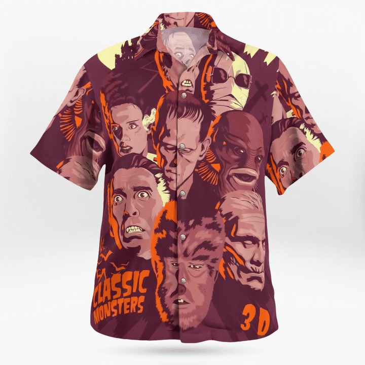 Classic Horror Monster Hawaiian Shirt Classic Horror Monster Hawaiian Shirt