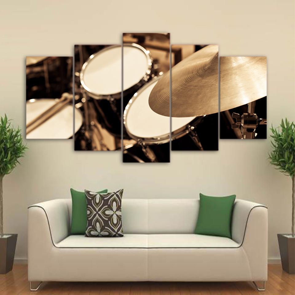 Classical Drum - Music 5 Panel Canvas Art Wall Decor Classical Drum - Music 5 Panel Canvas Art Wall Decor