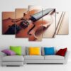 Classical Violin 1 - Music 5 Panel Canvas Art Wall Decor