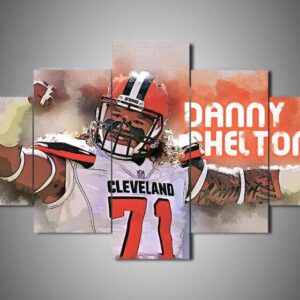Cleveland Browns - Danny Shelton - Sport 5 Panel Canvas Art Wall Decor
