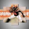 Cleveland Browns - Isaiah Crowell - Sport 5 Panel Canvas Art Wall Decor