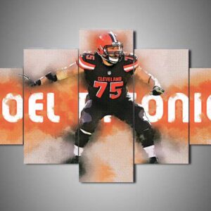 Cleveland Browns - Joel Bitonio - Sport 5 Panel Canvas Art Wall Decor
