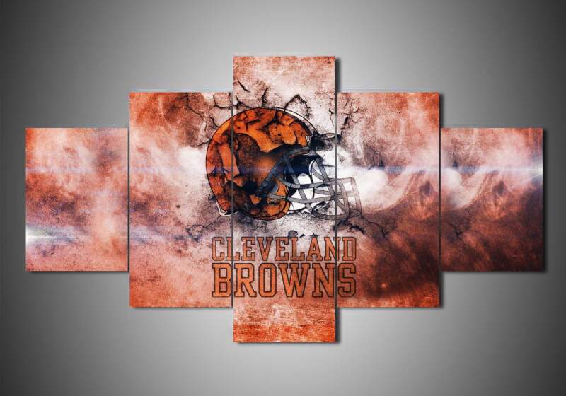 Cleveland Browns - Team - Sport 5 Panel Canvas Art Wall Decor Cleveland Browns - Team - Sport 5 Panel Canvas Art Wall Decor