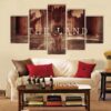 Cleveland Cavaliers Nba Star Player - Sport 5 Panel Canvas Art Wall Decor