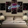 Cleveland Cavaliers - Sport 5 Panel Canvas Art Wall Decor