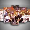Cleveland Indians 2 - Sport 5 Panel Canvas Art Wall Decor