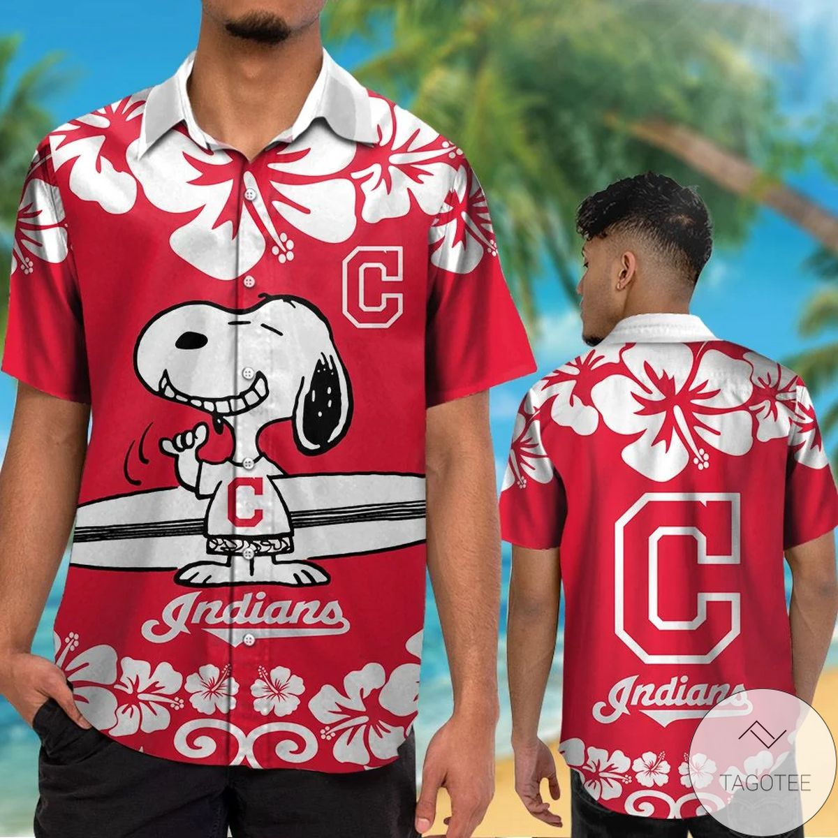 Cleveland Indians Snoopy Hawaiian Shirt Cleveland Indians Snoopy Hawaiian Shirt