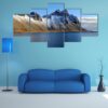 Cliff Beside Lake In Iceland 1 - Nature 5 Panel Canvas Art Wall Decor