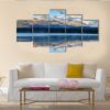 Clouds Over Rocky Mountains At Annette Lake - Nature 5 Panel Canvas Art Wall Decor