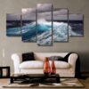 Clouds & Waves - Ocean 5 Panel Canvas Art Wall Decor