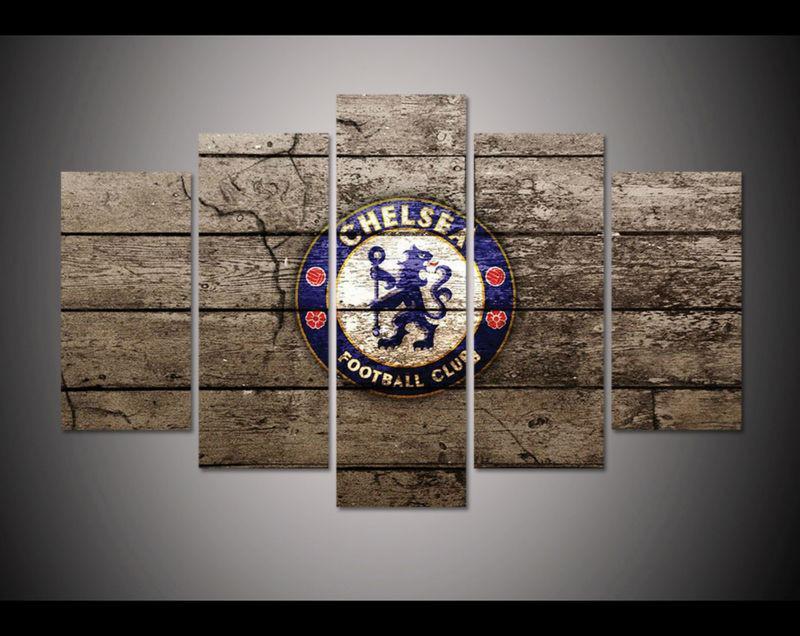 Club Chelsea - Sport 5 Panel Canvas Art Wall Decor Club Chelsea - Sport 5 Panel Canvas Art Wall Decor