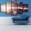 Cockpit Cabin - Airplane 5 Panel Canvas Art Wall Decor