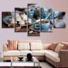 Coffee And Spices Food - Kitchen 5 Panel Canvas Art Wall Decor