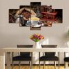 Coffee Aroma - Kitchen 5 Panel Canvas Art Wall Decor