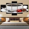 Coffee Cup Spoon 5 - Nature 5 Panel Canvas Art Wall Decor