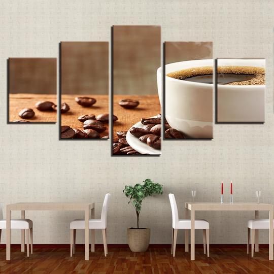 Coffee Shop Cafe Restaurant 1 - Nature 5 Panel Canvas Art Wall Decor Coffee Shop Cafe Restaurant 1 - Nature 5 Panel Canvas Art Wall Decor