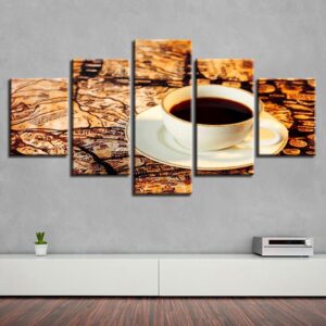 Coffee - Nature 5 Panel Canvas Art Wall Decor
