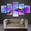 Color Splash - Abstract 5 Panel Canvas Art Wall Decor