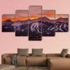 Colorado Mountains Landscape - Nature 5 Panel Canvas Art Wall Decor