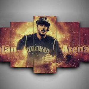Colorado Rockies 1 - Sport 5 Panel Canvas Art Wall Decor