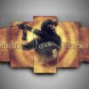 Colorado Rockies 2 - Sport 5 Panel Canvas Art Wall Decor