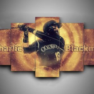 Colorado Rockies 2 - Sport 5 Panel Canvas Art Wall Decor