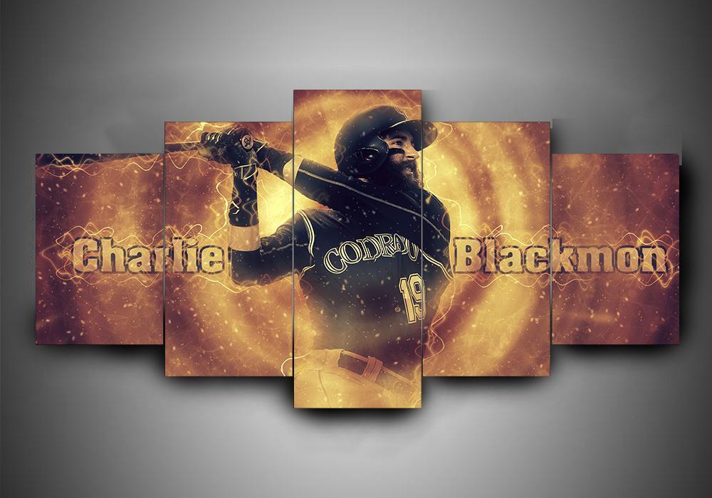 Colorado Rockies 2 - Sport 5 Panel Canvas Art Wall Decor Colorado Rockies 2 - Sport 5 Panel Canvas Art Wall Decor