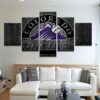 Colorado Rockies 5 - Sport 5 Panel Canvas Art Wall Decor