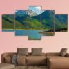Colorado Twin Lakes Area With Rocky Mountains - Nature 5 Panel Canvas Art Wall Decor