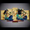 Colorful Papyrus - Abstract 5 Panel Canvas Art Wall Decor