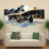 Colorful Skateboard - Sport 5 Panel Canvas Art Wall Decor