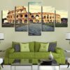 Colosseum Rome Italy 1 - Nature 5 Panel Canvas Art Wall Decor