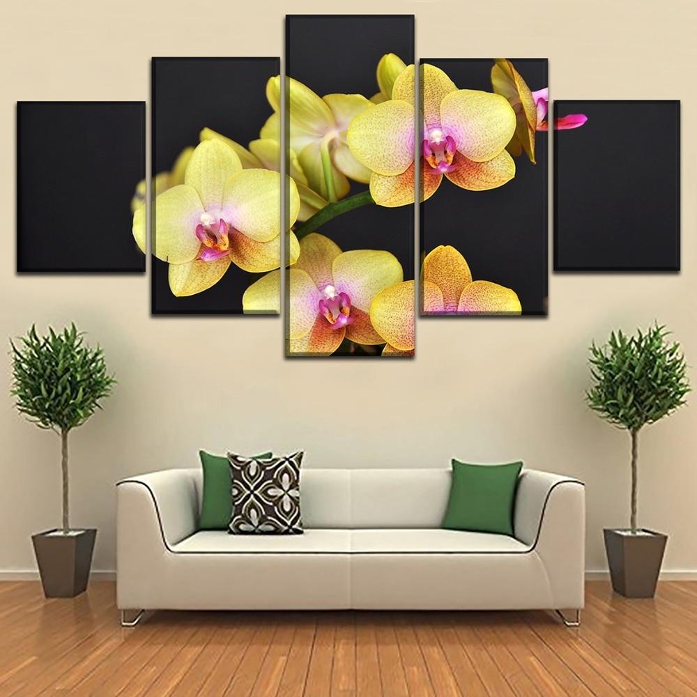 Colourful Flowers 20 - Nature 5 Panel Canvas Art Wall Decor Colourful Flowers 20 - Nature 5 Panel Canvas Art Wall Decor