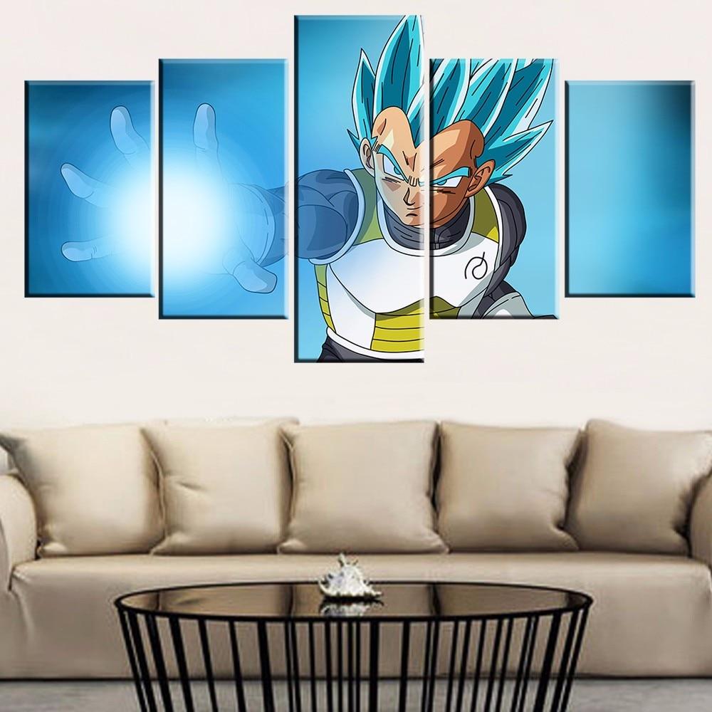 Comics Dragon Ball - Anime 5 Panel Canvas Art Wall Decor Comics Dragon Ball - Anime 5 Panel Canvas Art Wall Decor