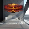 Comics Phoenix - Abstract 5 Panel Canvas Art Wall Decor