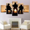 Coming Home - Army 5 Panel Canvas Art Wall Decor