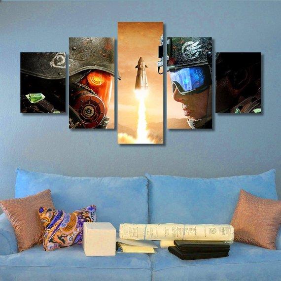 Command Conquer Rivals - Gaming 5 Panel Canvas Art Wall Decor Command Conquer Rivals - Gaming 5 Panel Canvas Art Wall Decor
