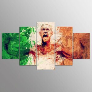 Conor Mcgregor Mixed Martial Artist - Famous Person 5 Panel Canvas Art Wall Decor