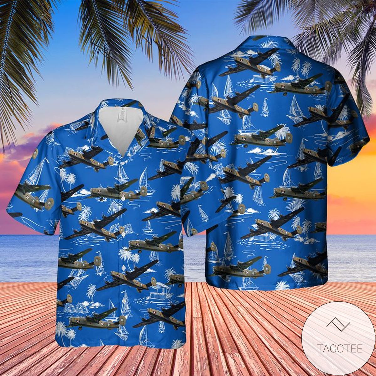 Consolidated B-24 Liberator Diamond Lil Hawaiian Shirt Consolidated B-24 Liberator Diamond Lil Hawaiian Shirt