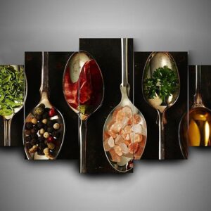 Cooking 2 - Kitchen 5 Panel Canvas Art Wall Decor