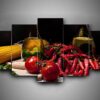 Cooking 3 - Kitchen 5 Panel Canvas Art Wall Decor