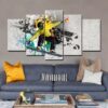 Cool ski 01 - Sport 5 Panel Canvas Art Wall Decor