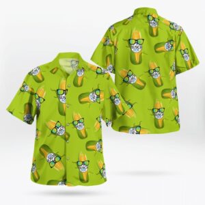 Corn Busch Ice Hawaiian Shirt