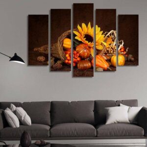 Cornucopia - Nature 5 Panel Canvas Art Wall Decor