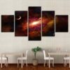 Cosmic Planetary Vortex 2 - Space 5 Panel Canvas Art Wall Decor