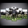 Country Black Cows Canvas Set
